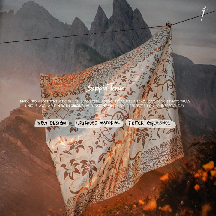 Cenderawasih Original Sampin Adult - Offwhite & Brown