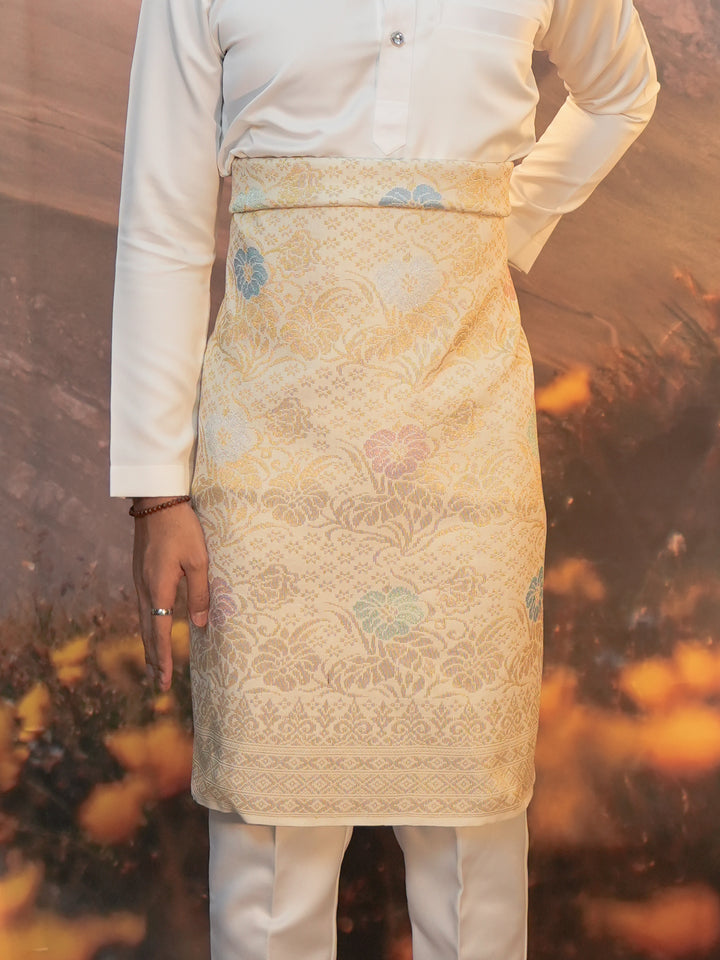 Sampin Eleanor 831 - Offwhite Gold & Mix Colour