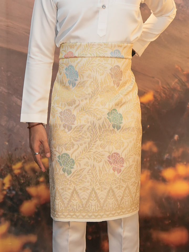Sampin Eleanor 833 - Offwhite Gold & Mix Colour