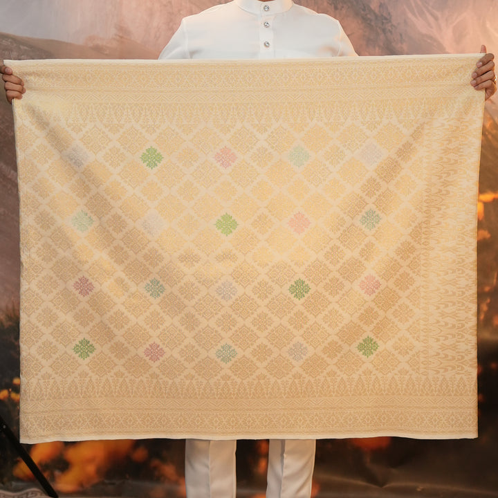 Sampin Eleanor 834 - Offwhite Gold & Mix Colour