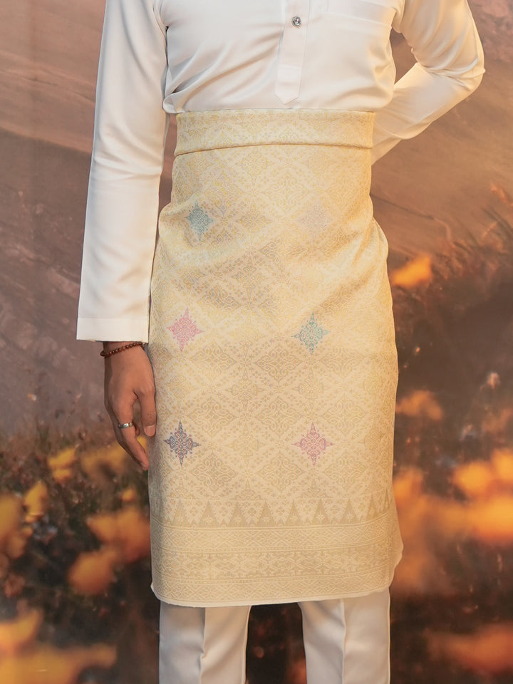 Sampin Eleanor 836 - Offwhite Gold & Mix Colour