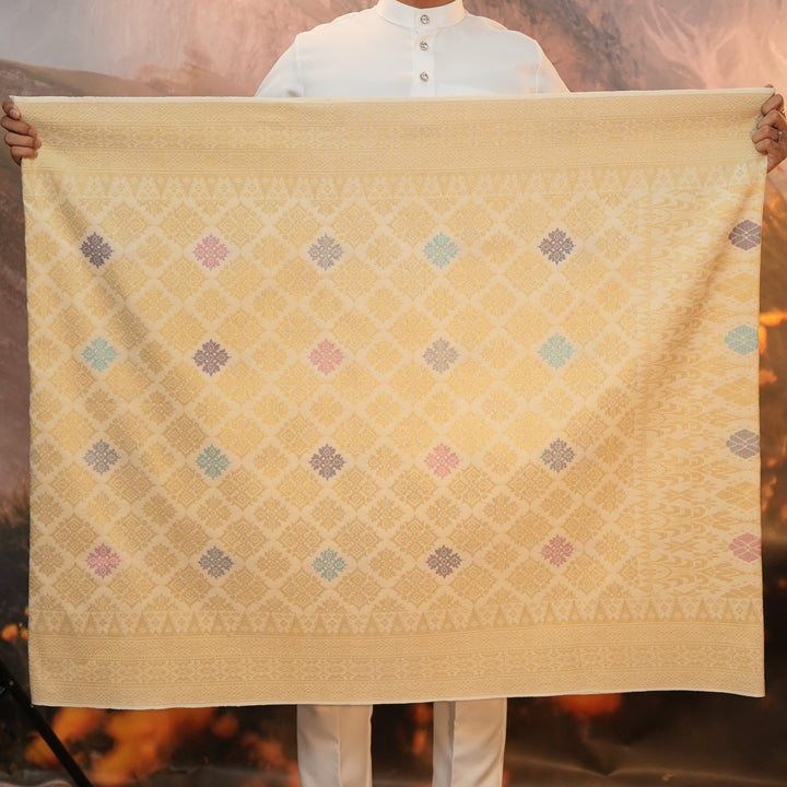 Sampin Eleanor 837 - Offwhite Gold & Mix Colour