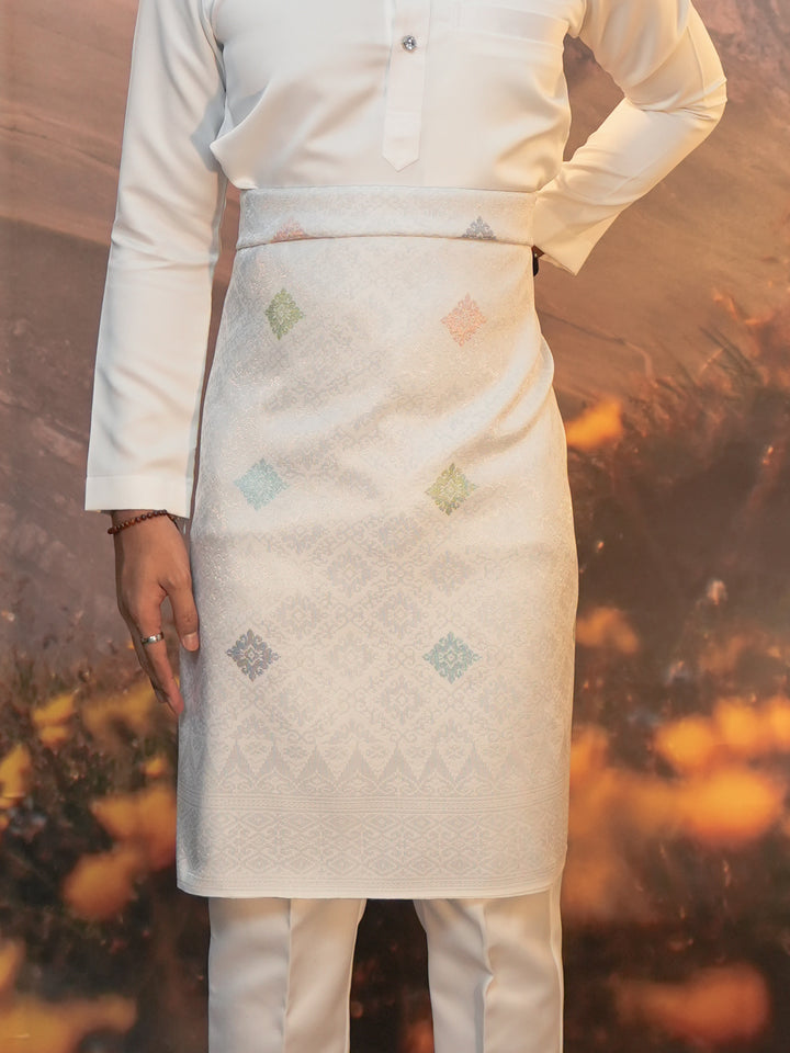 Sampin Eleanor 843 - Offwhite Silver & Mix Colour