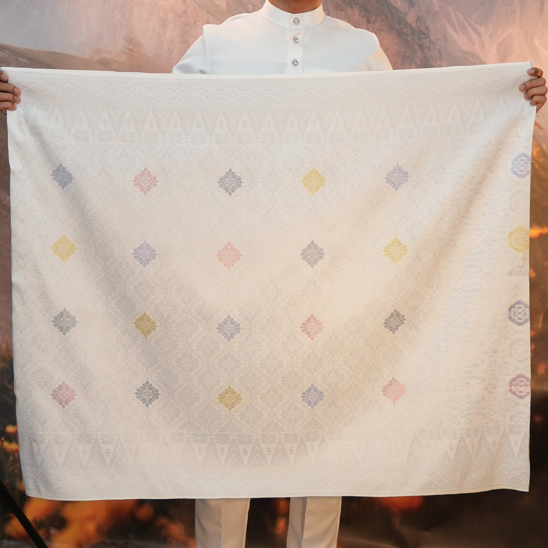 Sampin Eleanor 844 - Offwhite Silver & Mix Colour