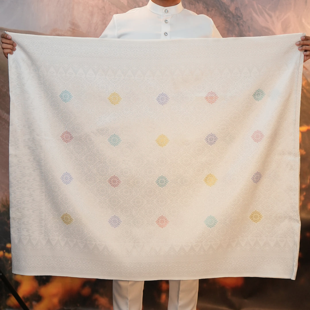 Sampin Eleanor 845 - Offwhite Silver & Mix Colour