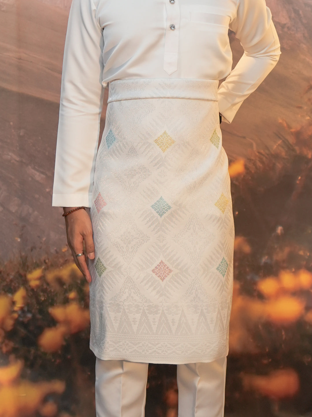 Sampin Eleanor 849 - Offwhite Silver & Mix Colour