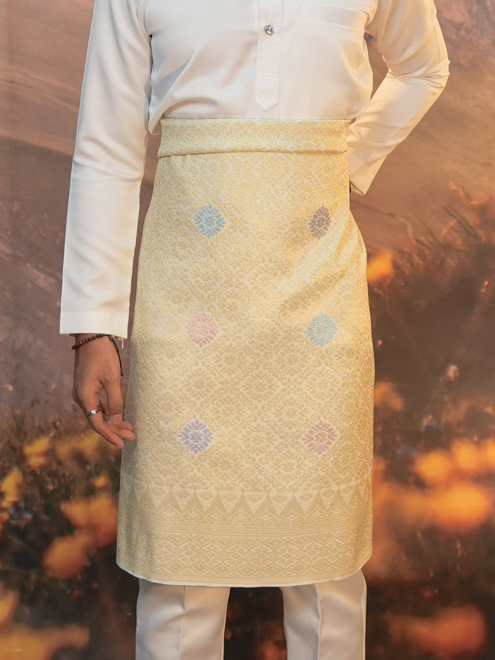 Sampin Eleanor 851 - Offwhite Gold & Mix Colour