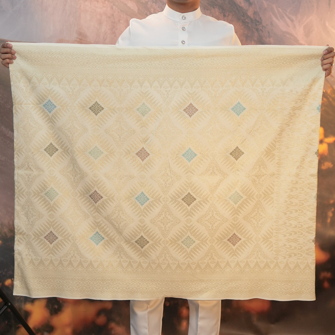 Sampin Eleanor 858 - Offwhite Gold & Mix Colour
