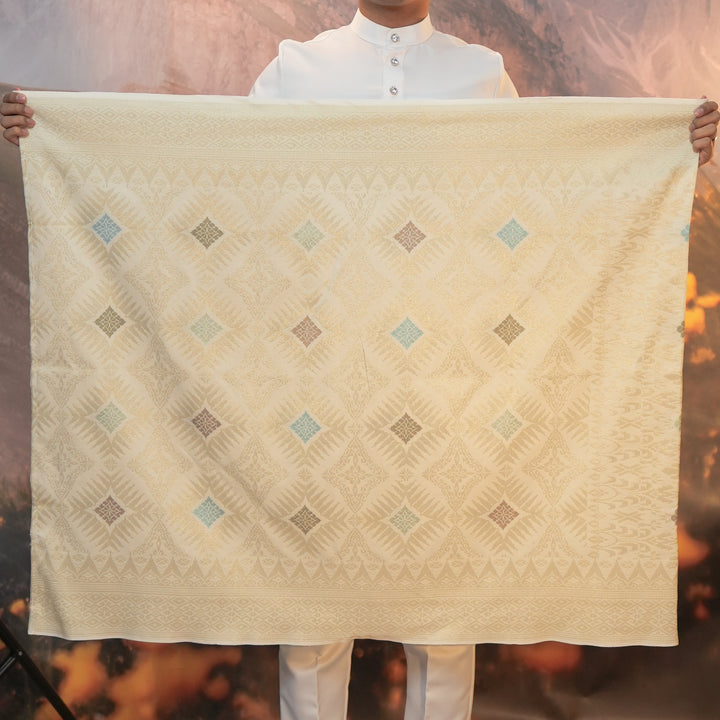 Sampin Eleanor 858 - Offwhite Gold & Mix Colour