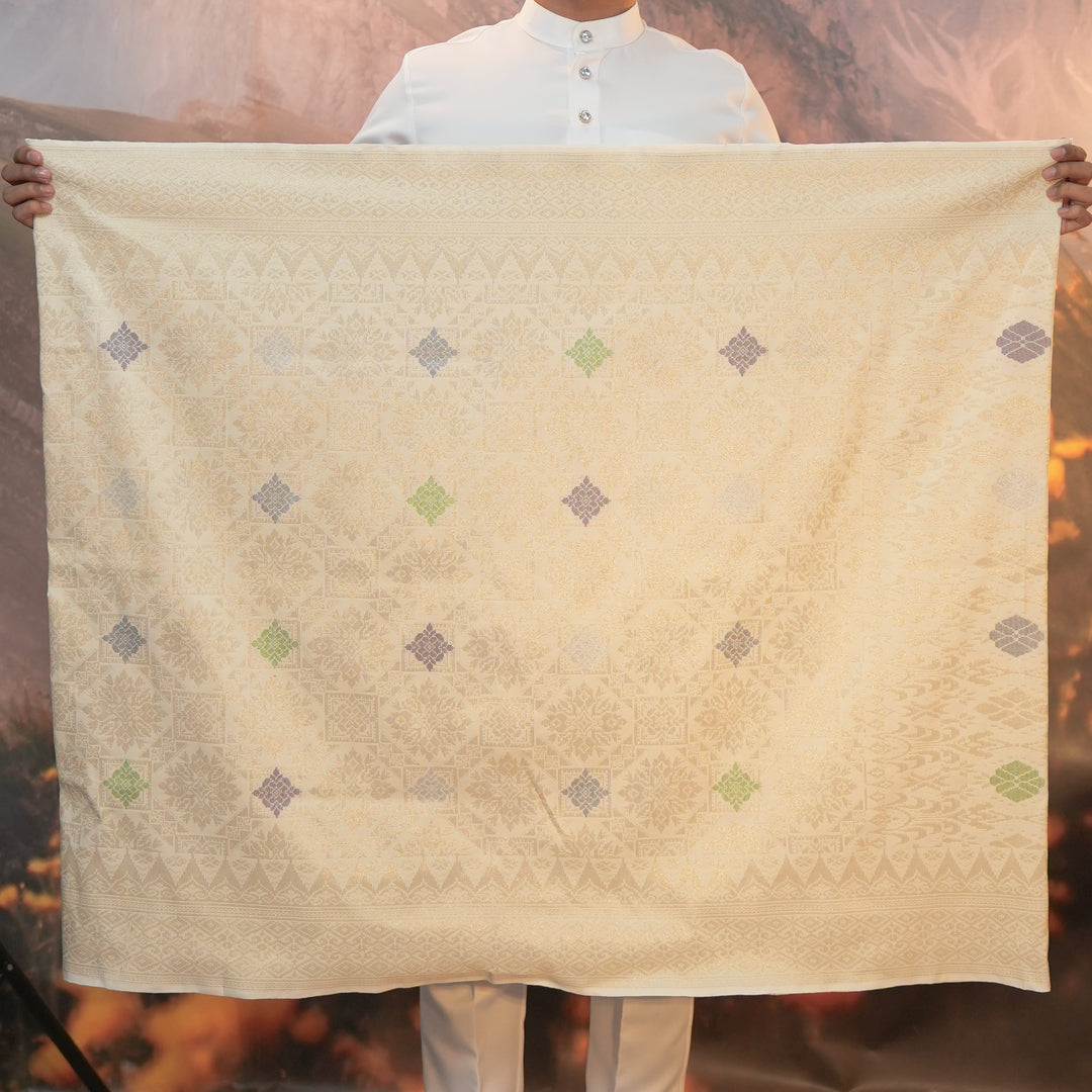 Sampin Eleanor 859 - Offwhite Gold & Mix Colour