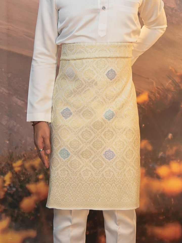 Sampin Eleanor 861 - Offwhite Gold & Mix Colour