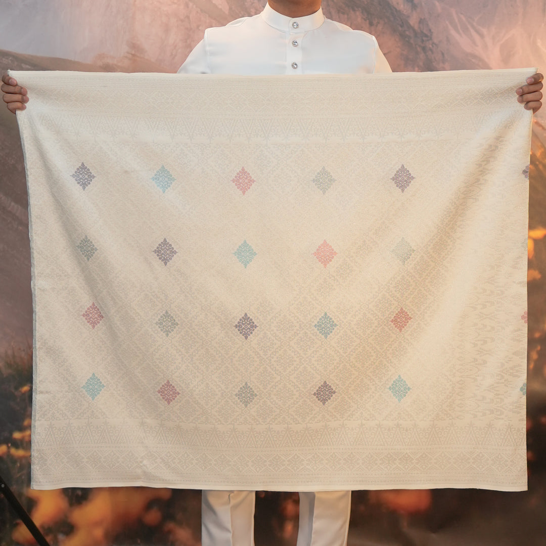 Sampin Eleanor 862 - Offwhite Silver & Mix Colour
