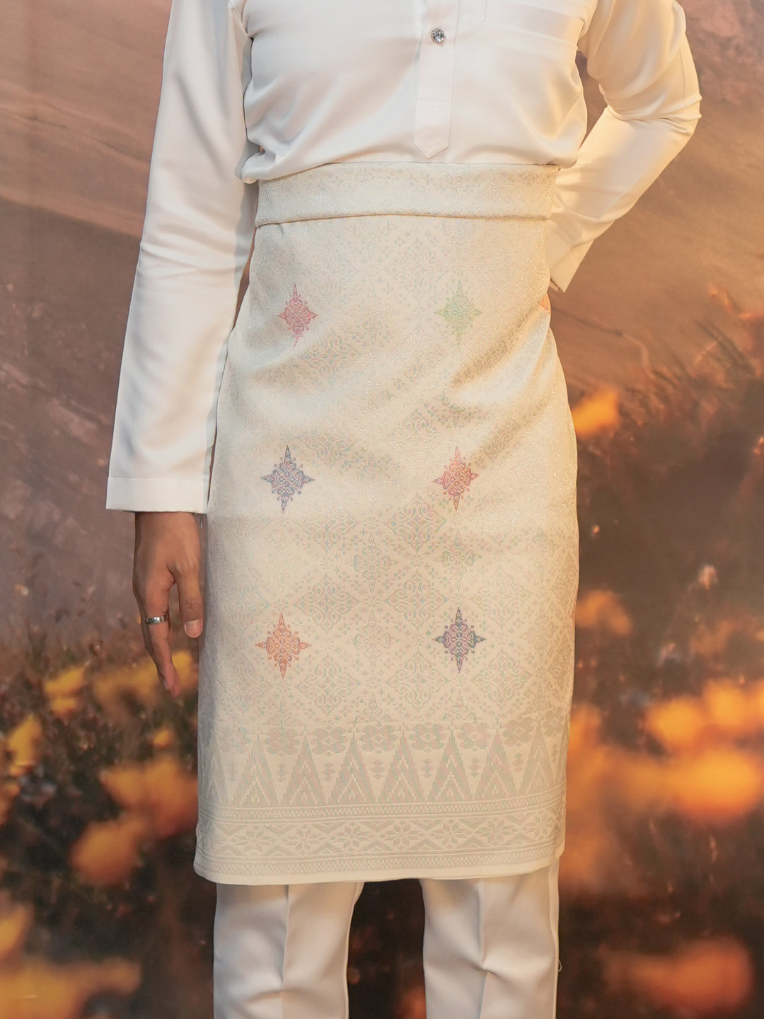 Sampin Eleanor 863 - Offwhite Silver & Mix Colour