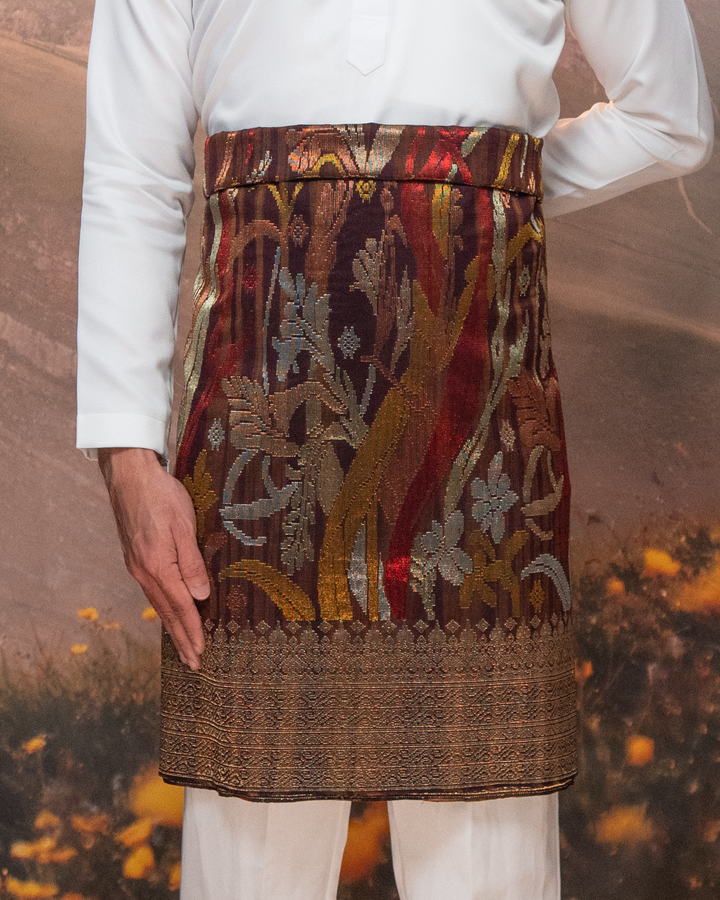 Davinci 333- Maroon Gold & Mix colour (2.5m)