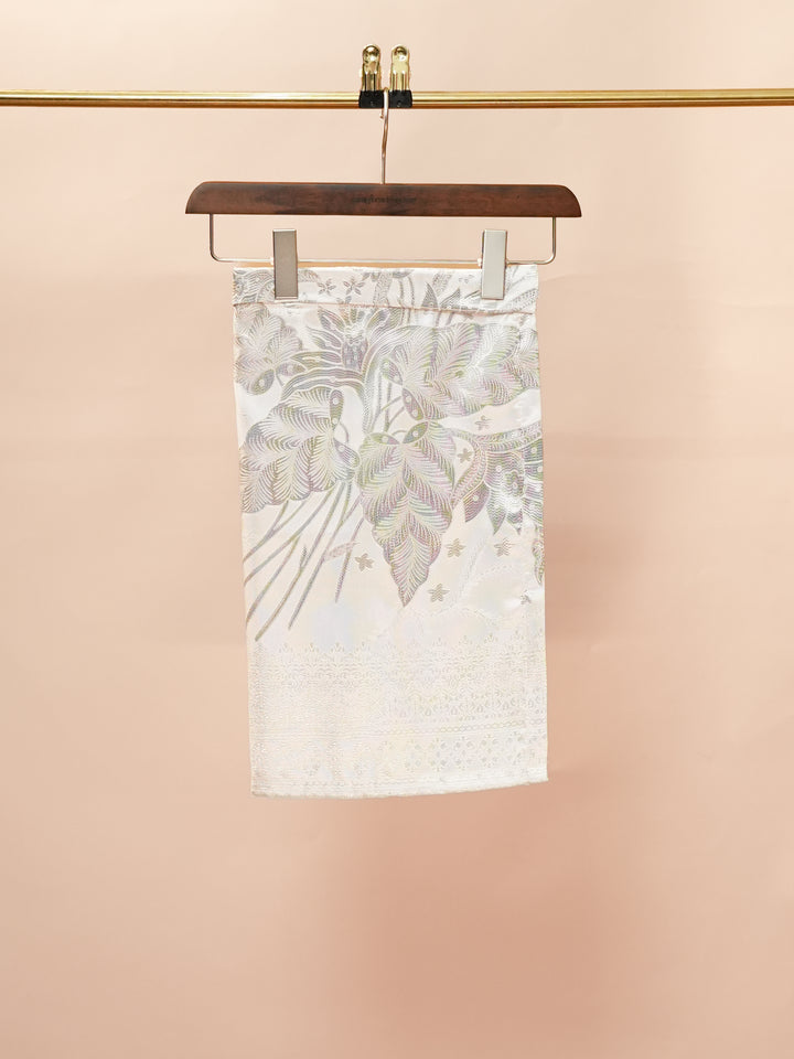Bunga Seri Instant Sampin Kid - Offwhite & Silver