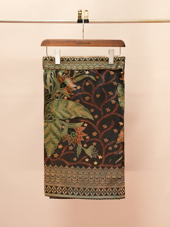 Bunga Seri Instant Sampin Adult - Green & Gold