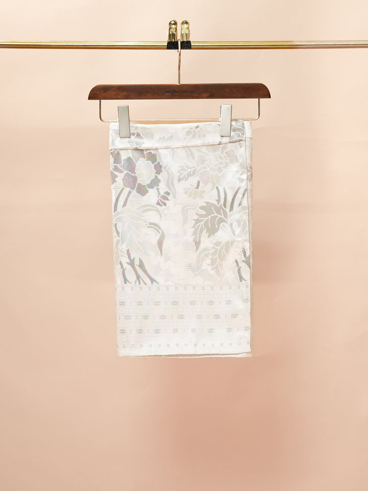 Bunga Raya Instant Sampin Kid - Offwhite & Silver