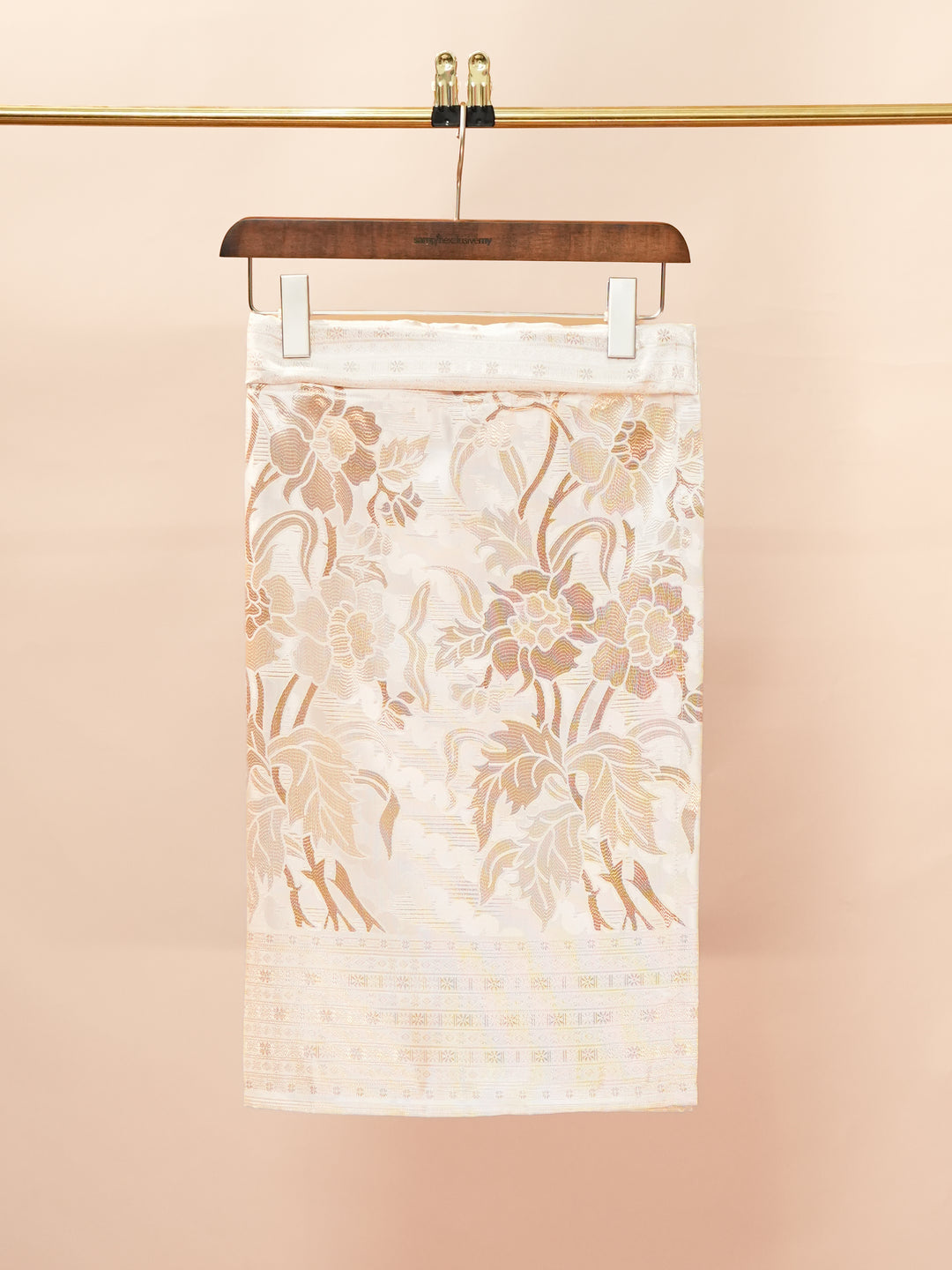 Bunga Raya Instant Sampin Adult - Offwhite & Gold