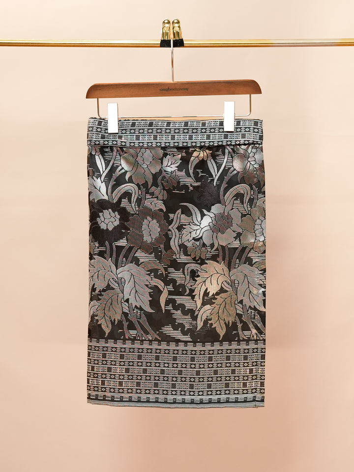 Bunga Raya Instant Sampin Adult - Black & Silver