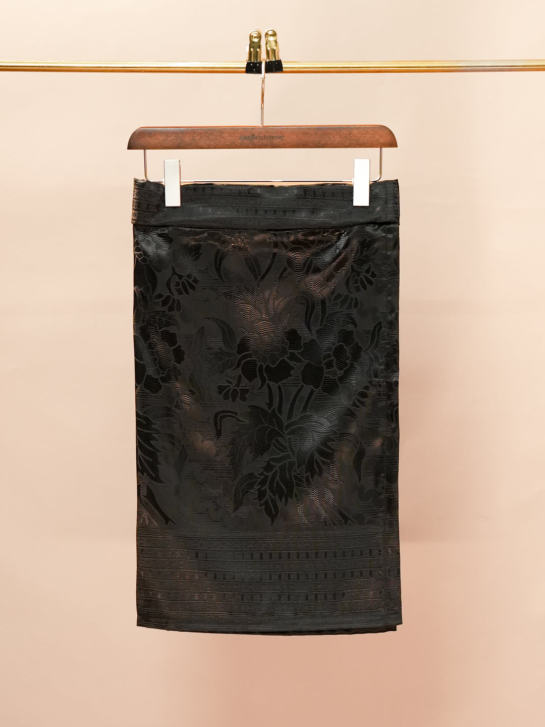 Bunga Raya Instant Sampin Adult - Black & Black