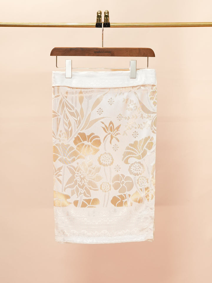 Rimba Hijau Instant Sampin Adult - Offwhite & Gold