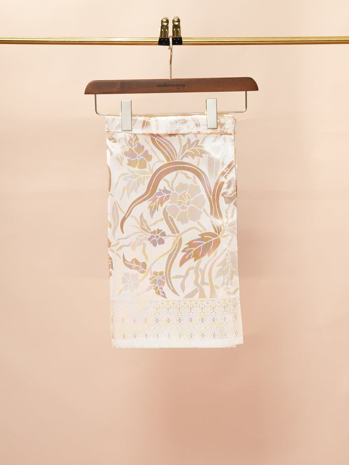Anyaman Lestari Instant Sampin Kid - Offwhite & Gold