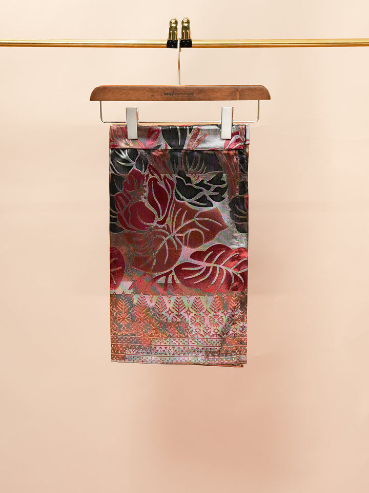 Leka Pantai Instant Sampin Kid - Maroon & Gold