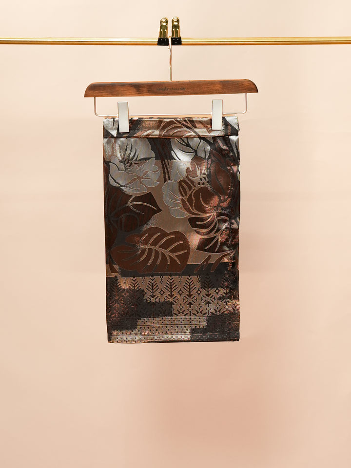 Leka Pantai Instant Sampin Kid - Brown & Silver