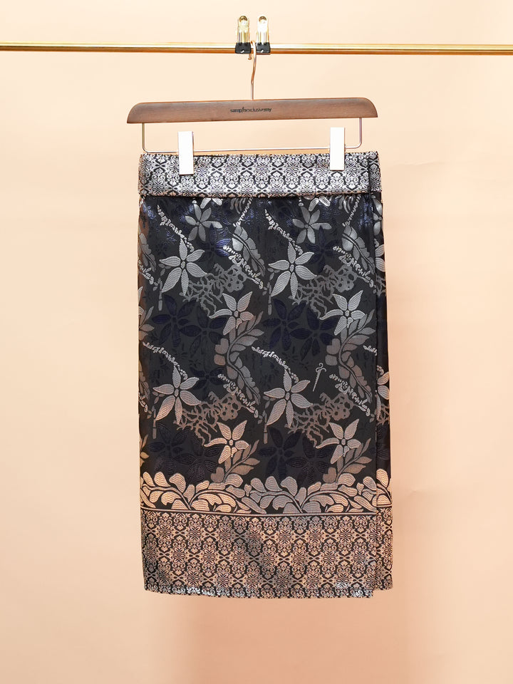 Rebung Instant Sampin Adult - Navy Blue & Silver