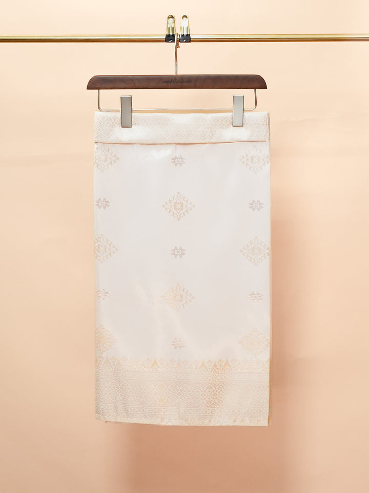 Langkasuka Instant Sampin Adult - Offwhite & Soft Gold