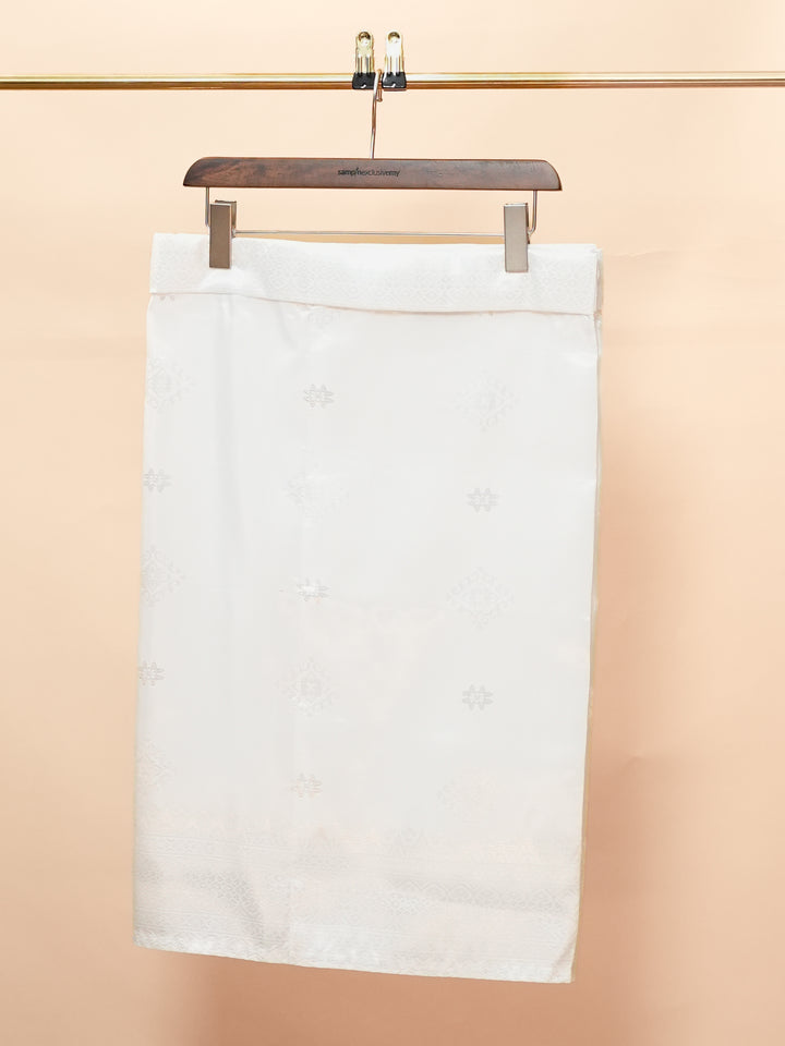 Langkasuka Instant Sampin Adult - Offwhite & Silver
