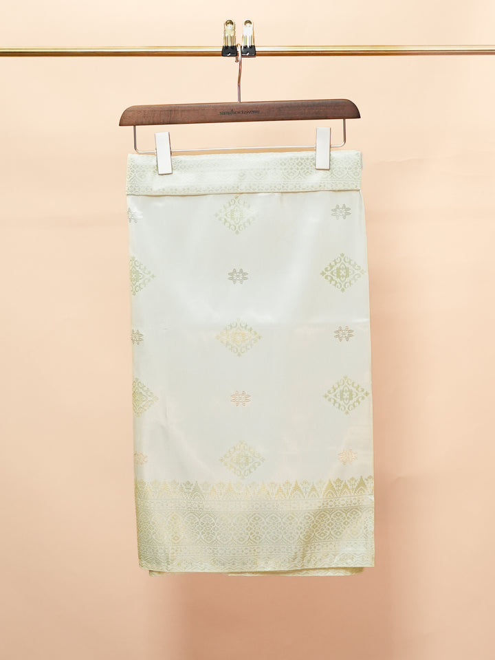 Langkasuka Instant Sampin Adult - Offwhite & Soft Green
