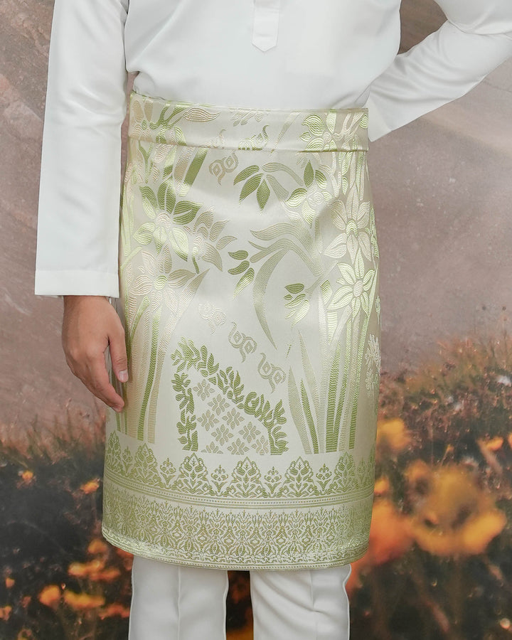 Nirmala Original Sampin Adult - Offwhite & Soft Green