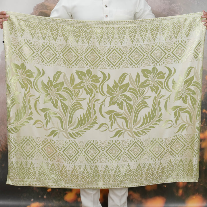 Teratai Original Sampin Adult - Offwhite & Soft Green