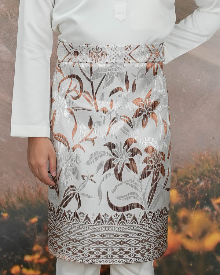 Cenderawasih Original Sampin Adult - Offwhite & Brown