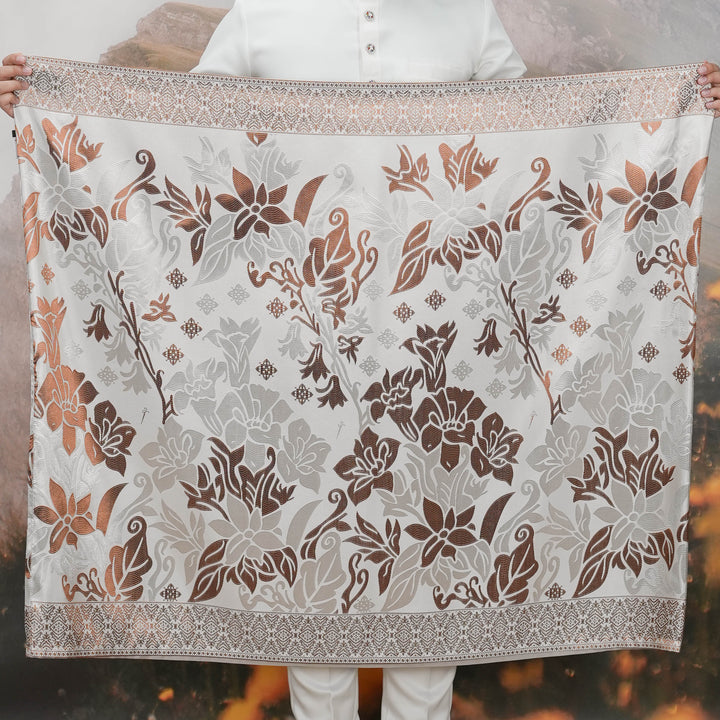 Mawar Original Sampin Adult - Offwhite & Brown