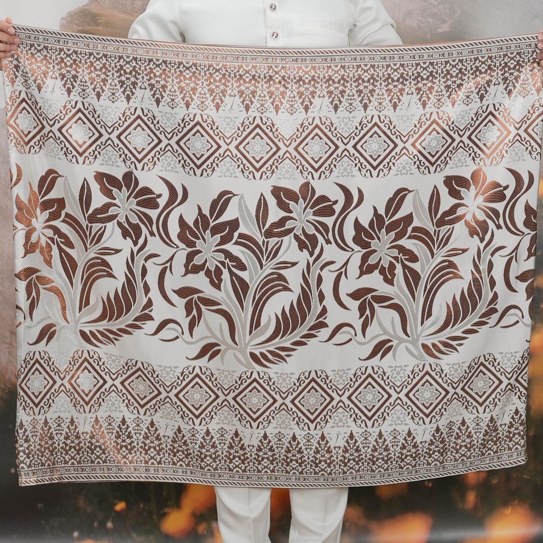 Teratai Original Sampin Adult - Offwhite & Brown
