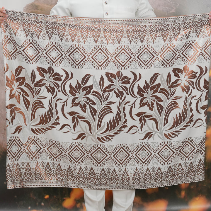 Teratai Original Sampin Adult - Offwhite & Brown
