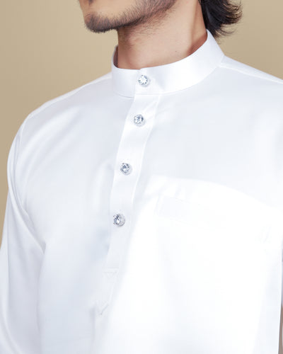 Baju Melayu Luxe - Offwhite