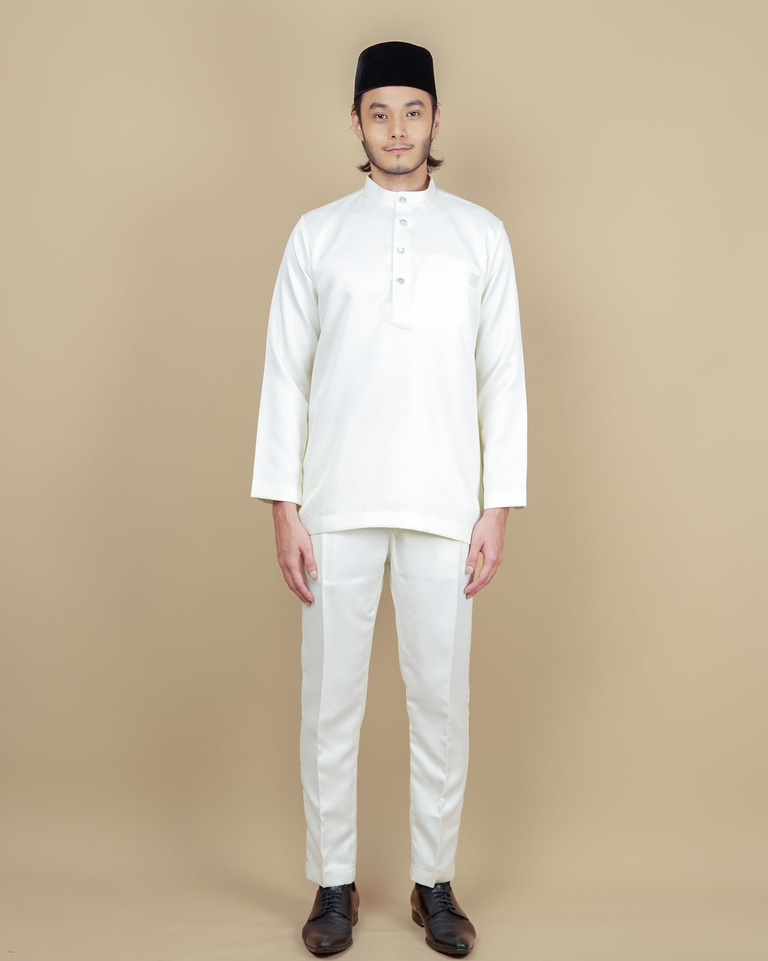 Baju Melayu Luxe - Cream