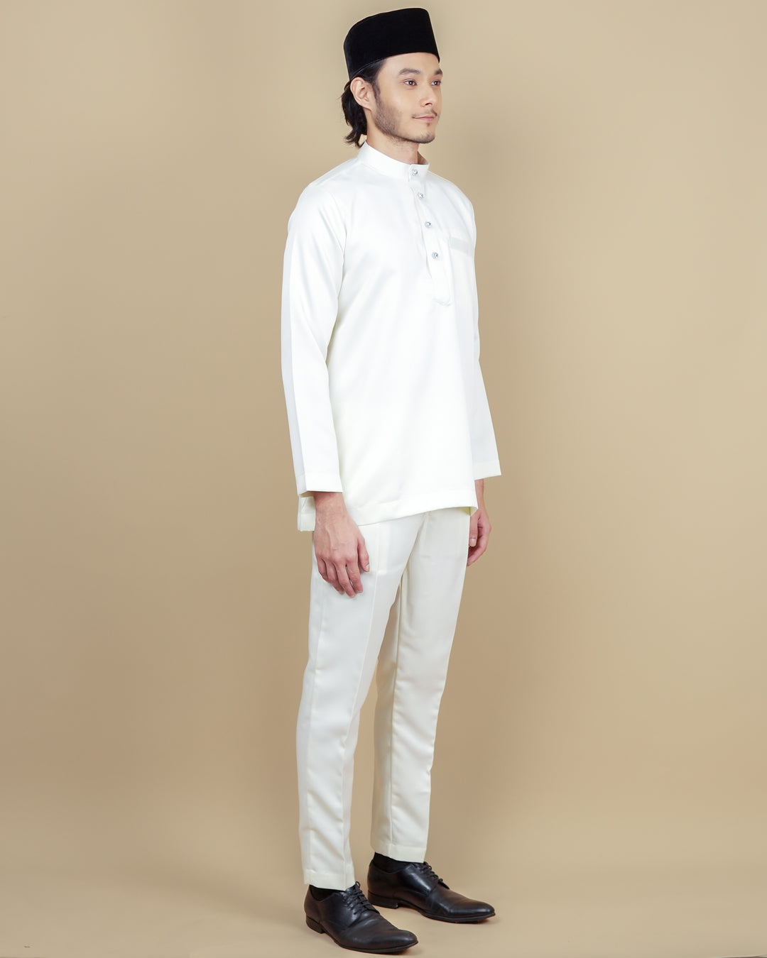 Baju Melayu Luxe - Cream