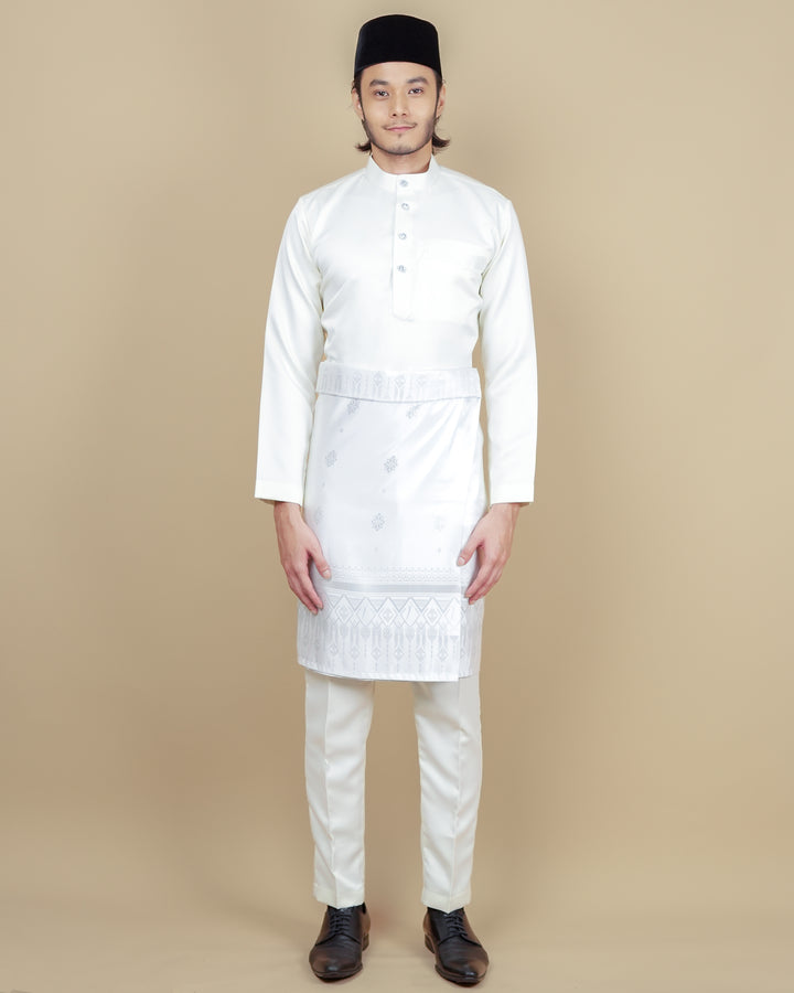 Baju Melayu Luxe - Cream