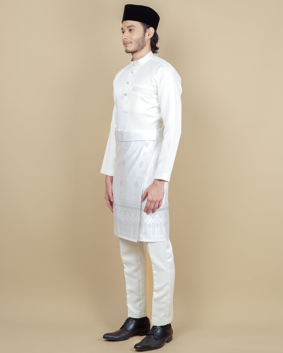 Baju Melayu Luxe - Cream