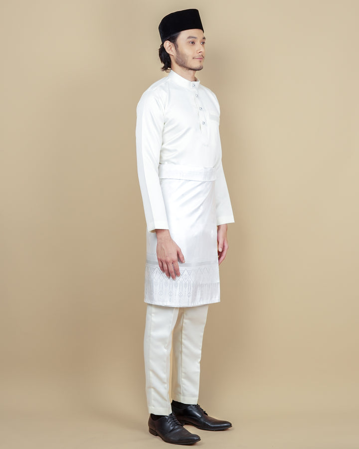 Baju Melayu Luxe - Cream