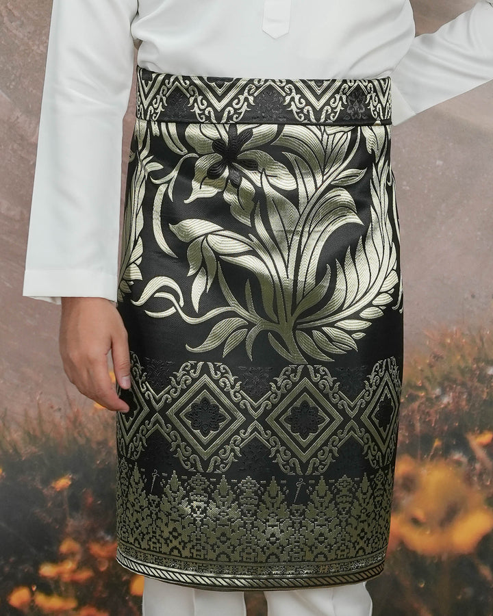 Teratai Original Sampin Adult - Black & Gold