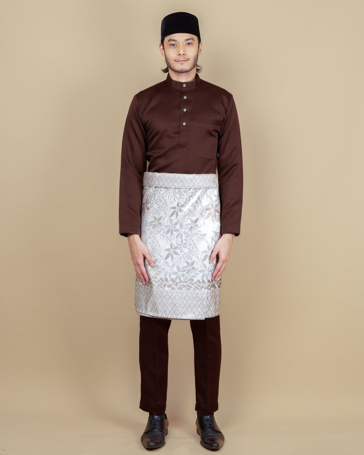 Baju Melayu Luxe - Dark Brown