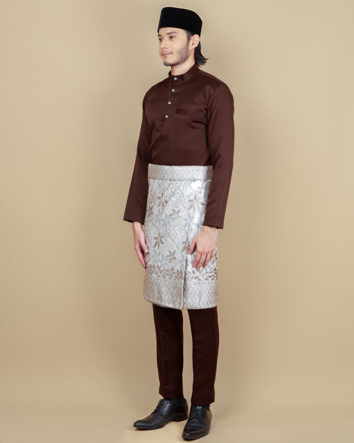 Baju Melayu Luxe - Dark Brown