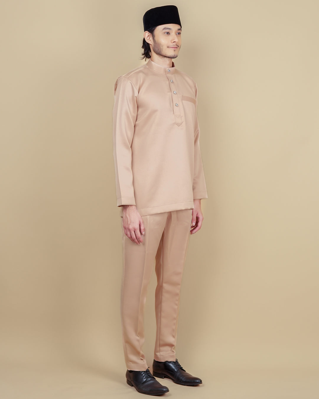 Baju Melayu Luxe - Nude