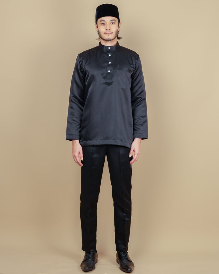 Baju Melayu Luxe - Black