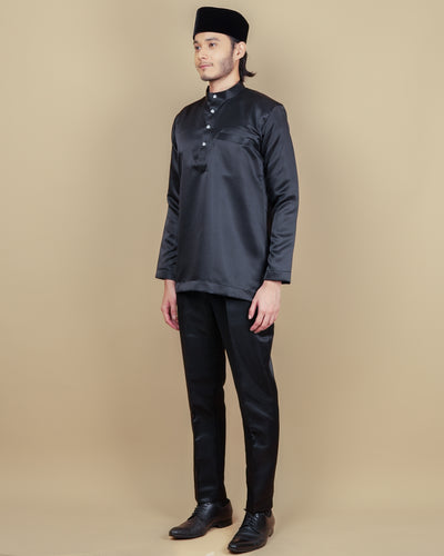 Baju Melayu Luxe - Black